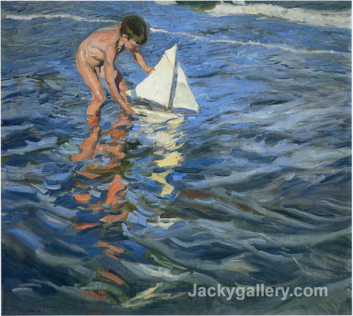 The Young Yachtsman by Joaquin Sorolla y Bastida paintings reproduction
